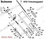 ЕТЗ БУТАЛО /ПОМПА/ ЗА ПРЕДЕН ТЕЛЕСКОП 150/250/251 / МЗ TS 150/250-2